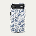 Wirehaired Pointing Griffon Blue Toile Phone case