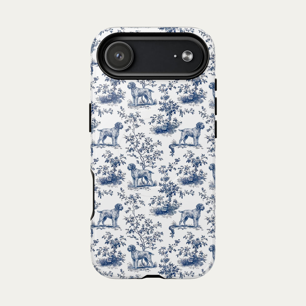Wirehaired Pointing Griffon Blue Toile Phone case