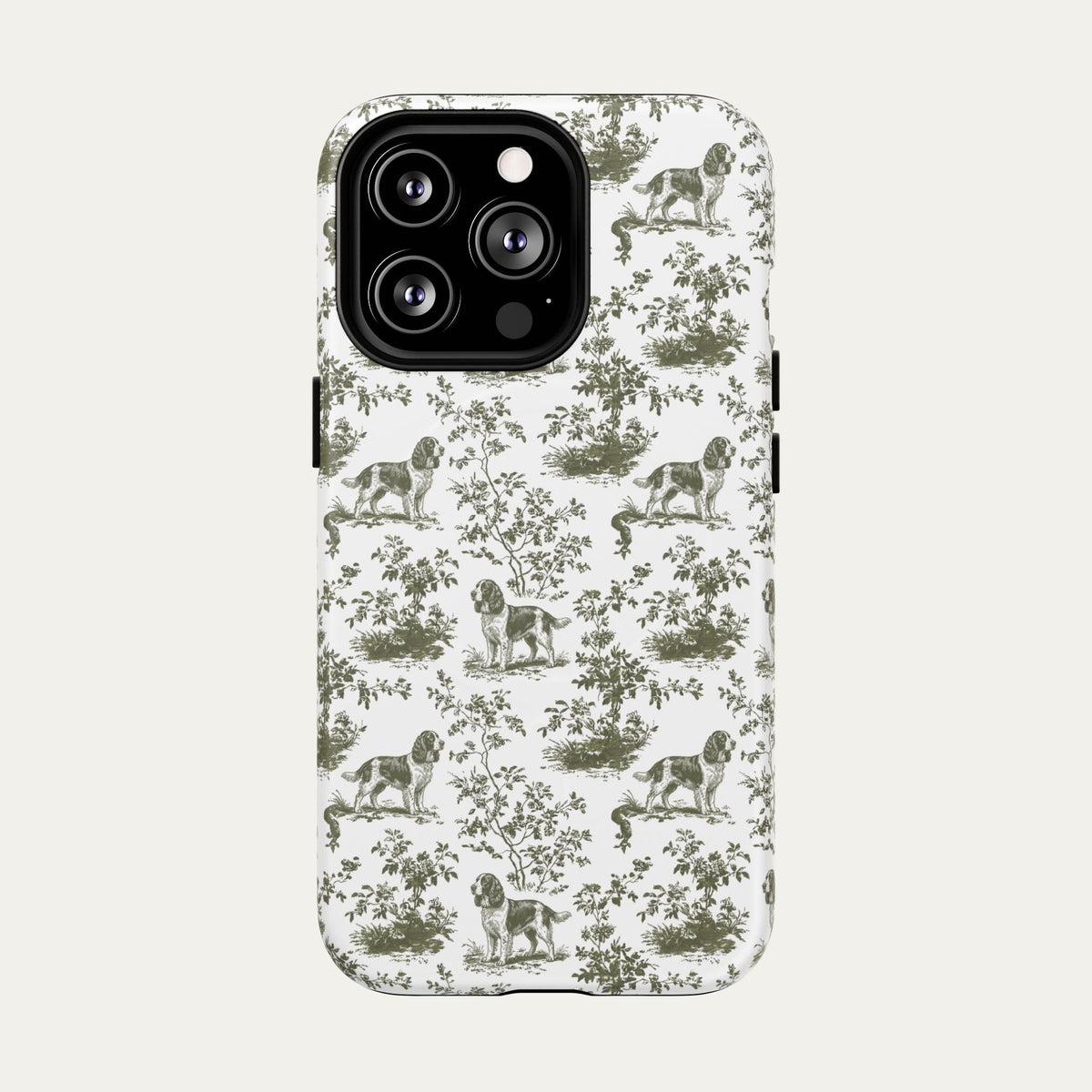 English Springer Spaniel Sage Green Toile phone Case