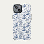 Jack Russell Terrier Blue Toile Phone case