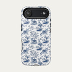 Corgi Blue Toile Phone case
