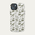 Rhodesian Ridgeback Sage Green Toile phone Case