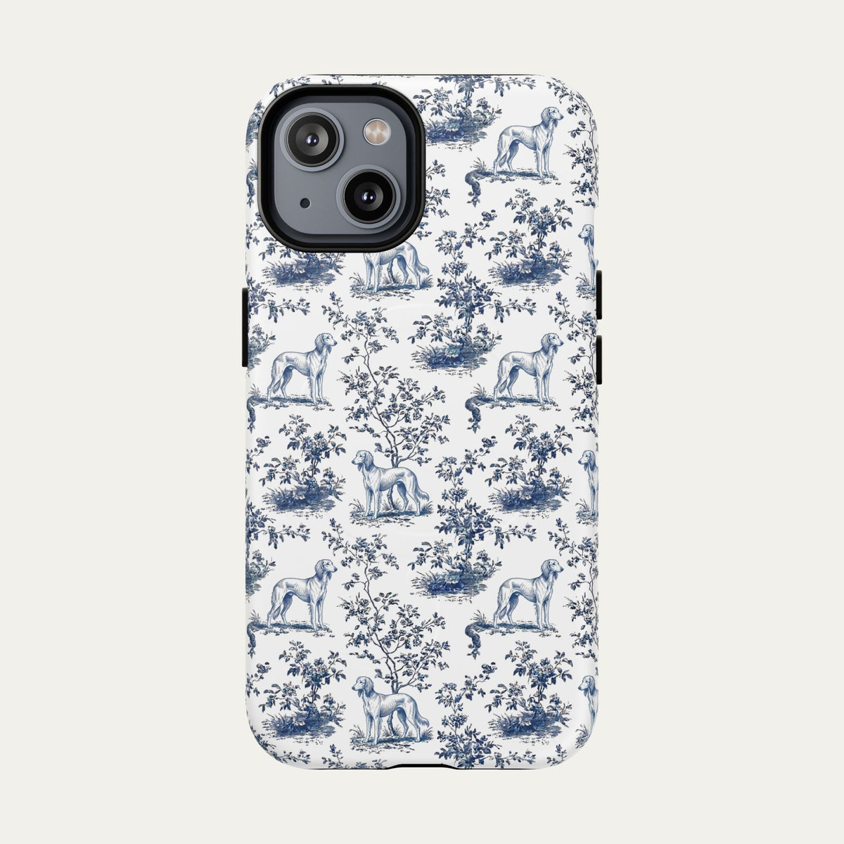 Saluki Blue Toile Phone case