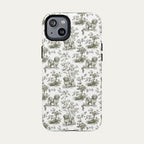 Havanese Sage Green Toile phone Case