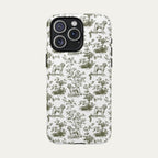 Shar Pei Sage Green Toile phone Case