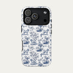 Shar Pei Blue Toile Phone case