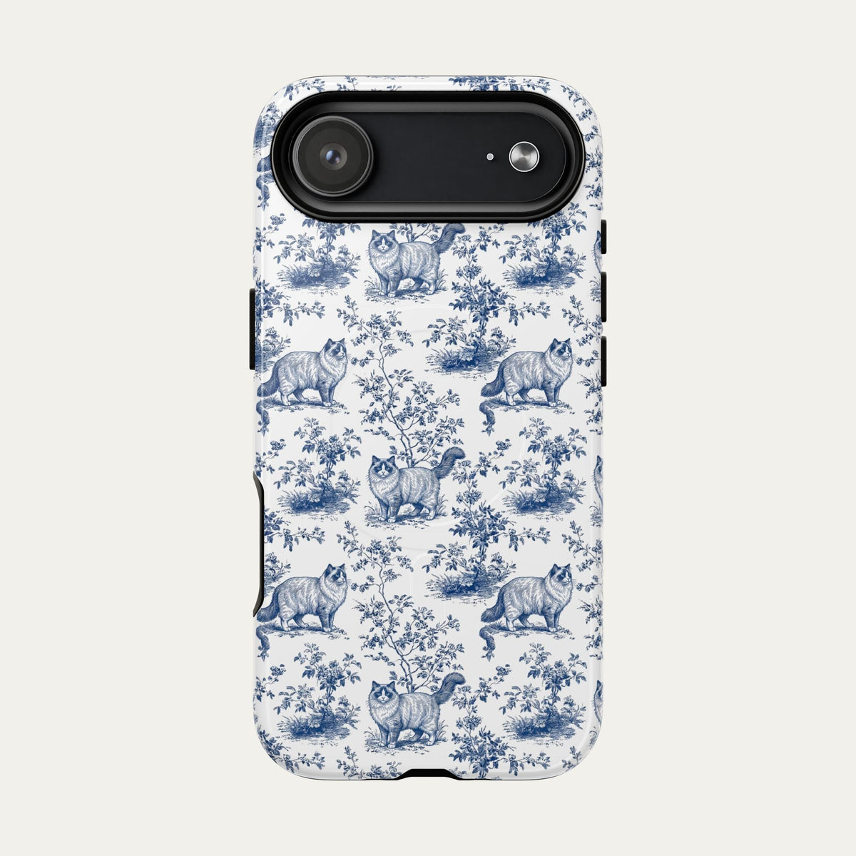 Ragdoll Cat Blue Toile Phone case