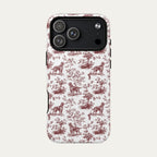 Irish Setter Burgundy Toile phone Case