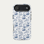 Jack Russell Terrier Blue Toile Phone case