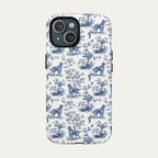 Irish Setter Blue Toile Phone case