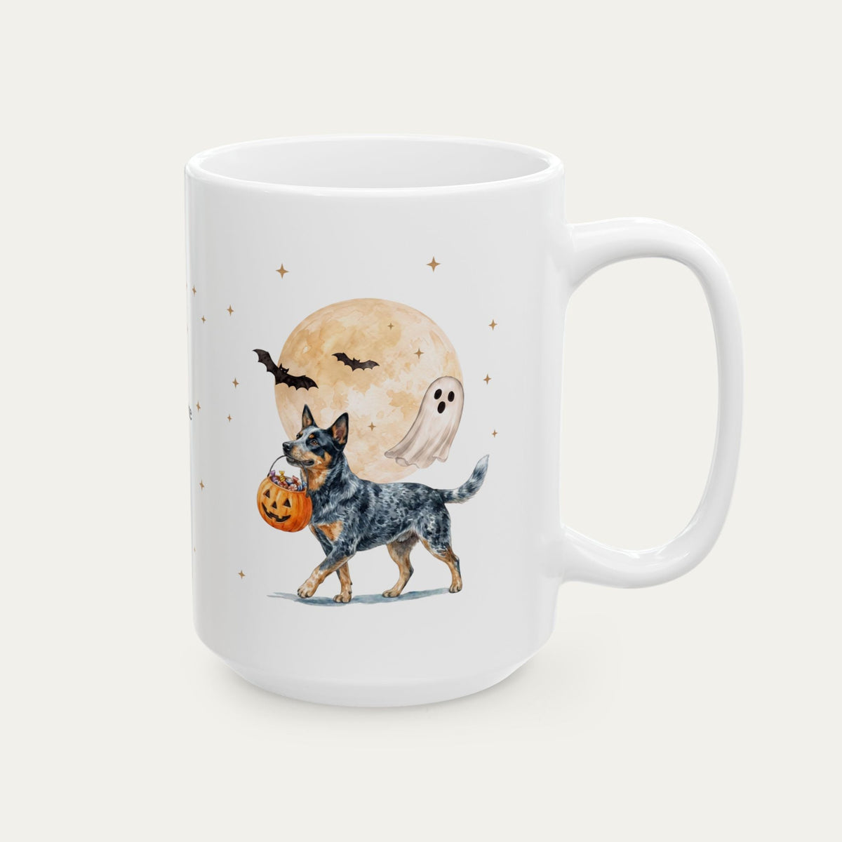 Custom Australian Cattle Blue Halloween mug