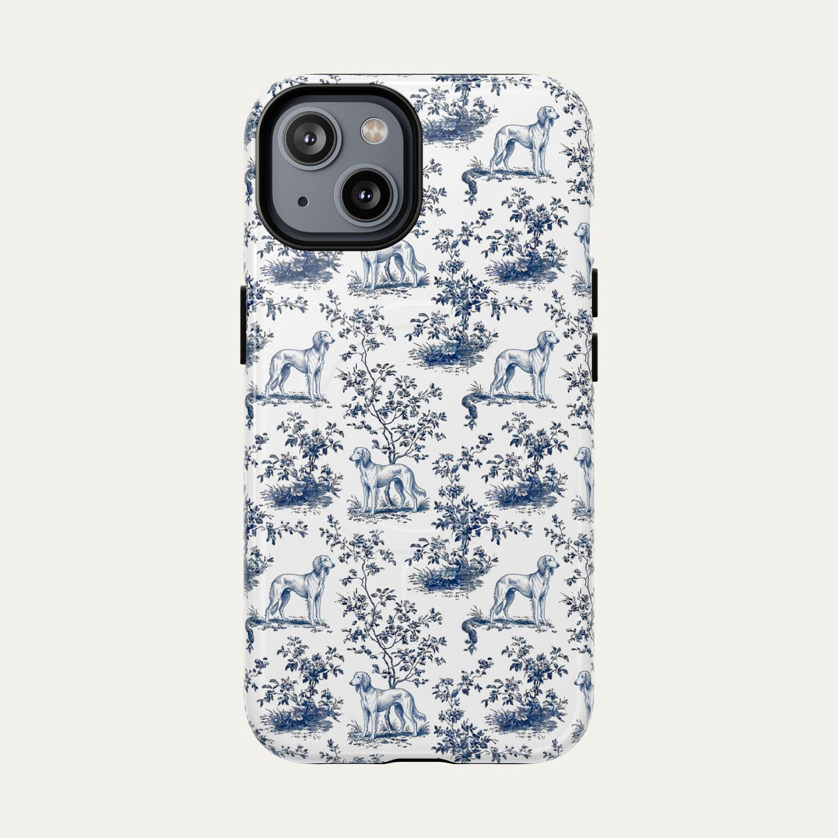 Saluki Blue Toile Phone case