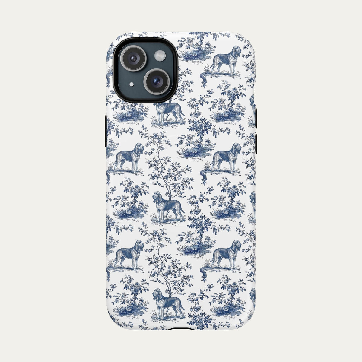 Bloodhound Blue Toile Phone case