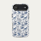 English Springer Spaniel Blue Toile Phone case
