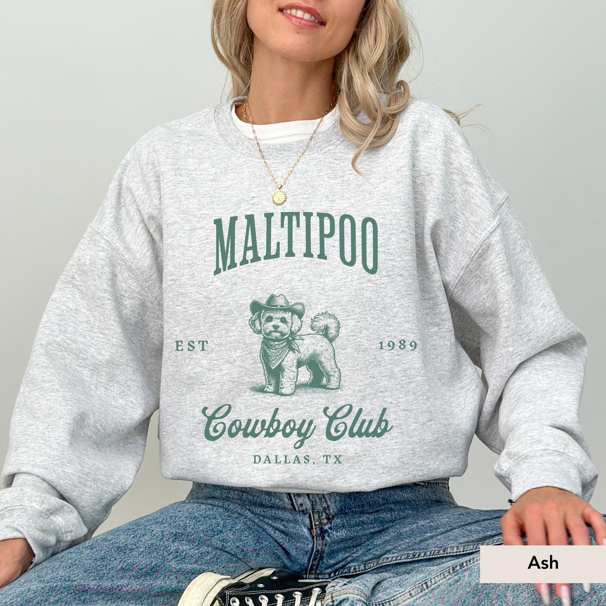 Maltipoo Cowboy Club Sweatshirt
