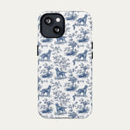 Irish Setter Blue Toile Phone case