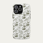 Great pyrenees Sage Green Toile phone Case
