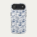 Shar Pei Blue Toile Phone case