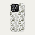 Great pyrenees Sage Green Toile phone Case