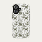 Bernese Mountain Sage Green Toile phone Case