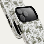 Bernese Mountain Sage Green Toile phone Case