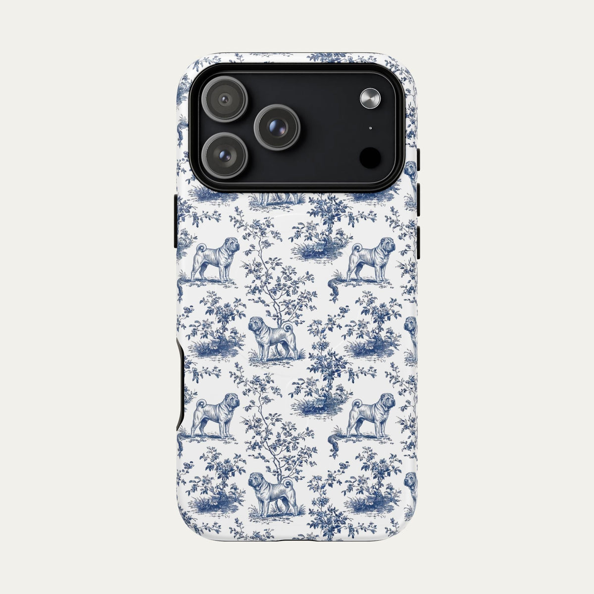 Shar Pei Blue Toile Phone case