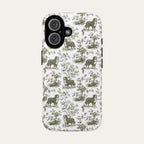 Bernese Mountain Sage Green Toile phone Case