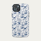 Beagle Blue Toile Phone case