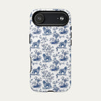 Newfoundland Blue Toile Phone case
