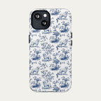 Great Pyrenees Blue Toile Phone case
