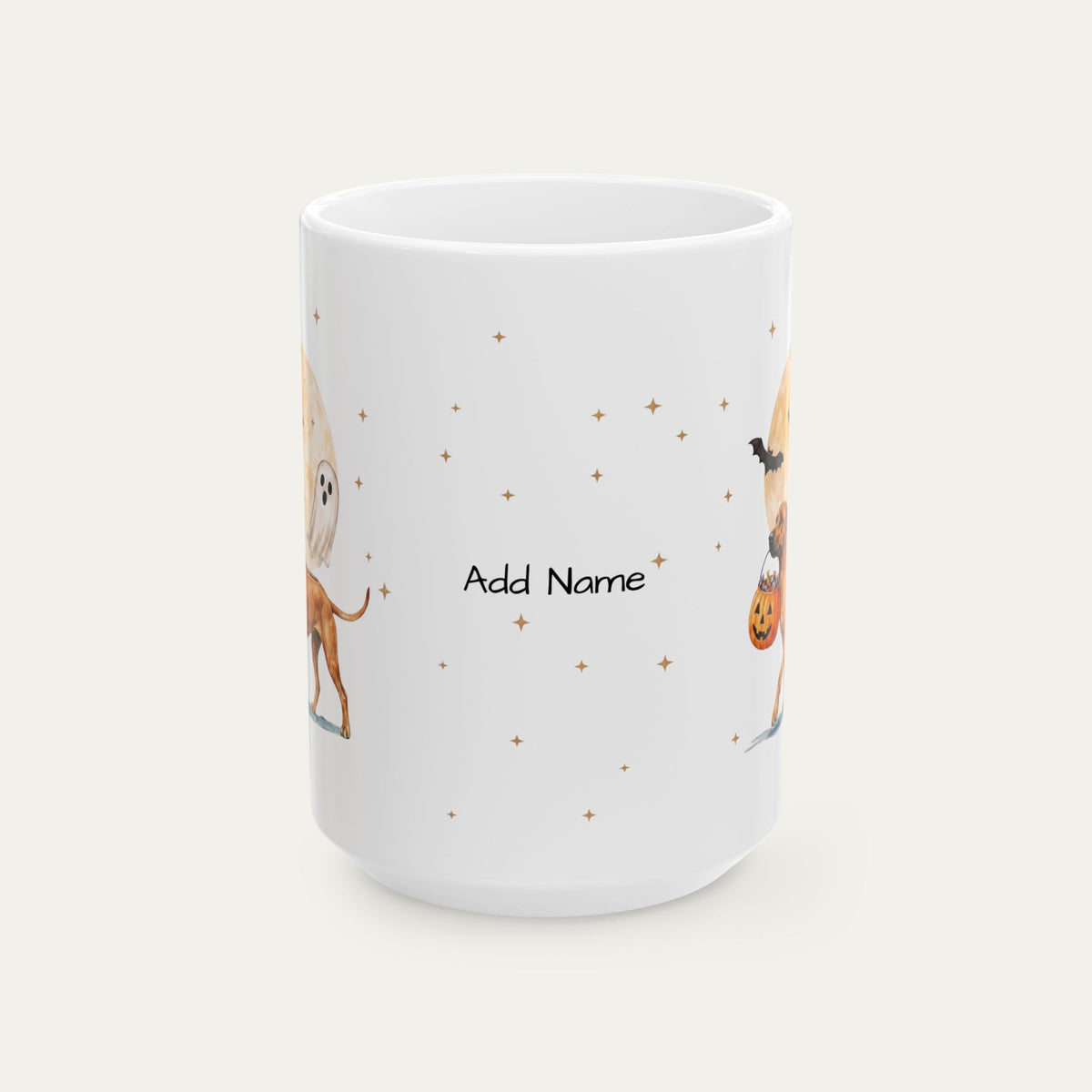 Custom Rhodesian Ridgeback Halloween mug