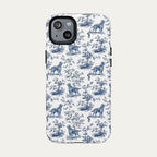 Irish Setter Blue Toile Phone case