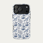 Wirehaired Pointing Griffon Blue Toile Phone case