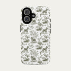 Schnauzer Sage Green Toile phone Case
