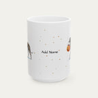 Custom Greyhound Brindle Halloween mug