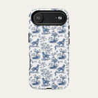 Irish Setter Blue Toile Phone case