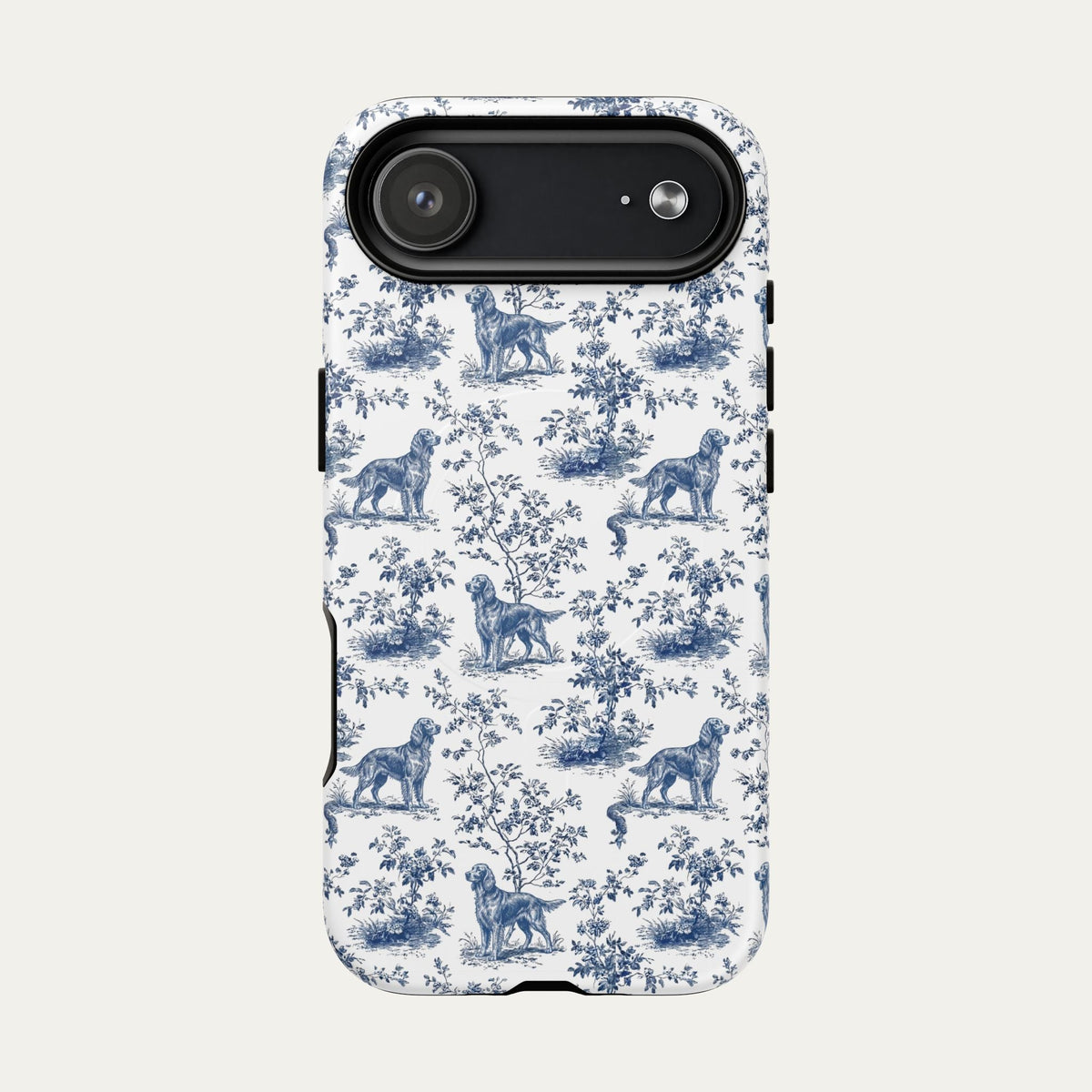 Irish Setter Blue Toile Phone case