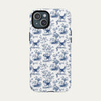 Beagle Blue Toile Phone case