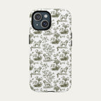 Shar Pei Sage Green Toile phone Case