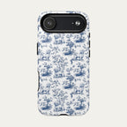 Maltese Blue Toile Phone case