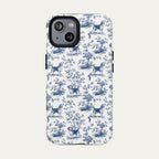 Beagle Blue Toile Phone case