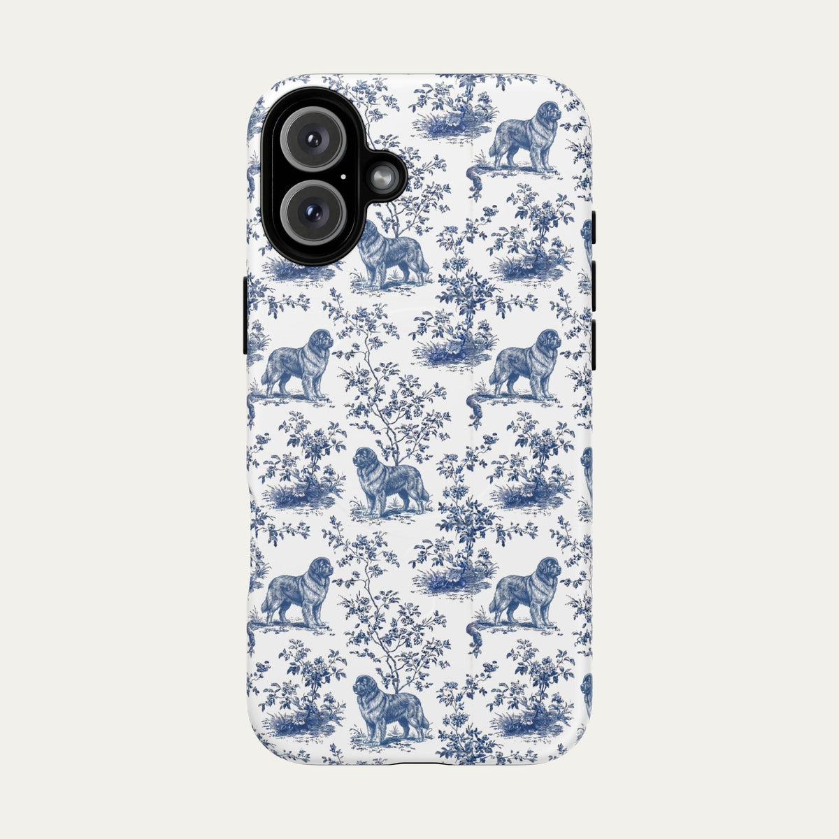 Newfoundland Blue Toile Phone case