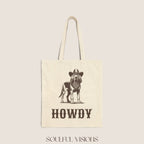 Howdy Bloodhound Tote Bag