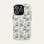 Scottish Fold Cat Sage Green Toile phone Case