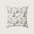 Shar Pei Sage Green French Toile Pillow