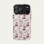 Sloughi Burgundy Toile phone Case
