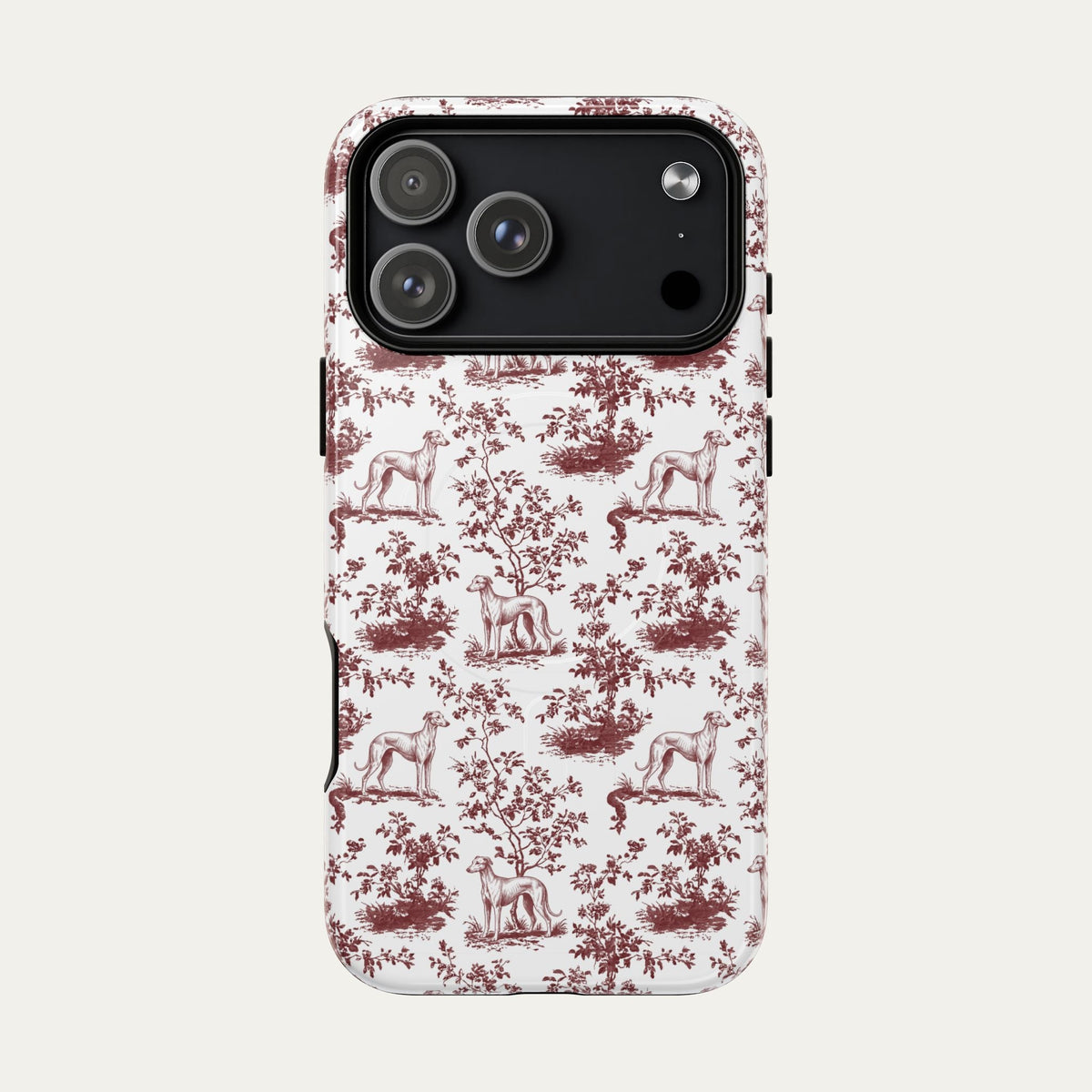 Sloughi Burgundy Toile phone Case