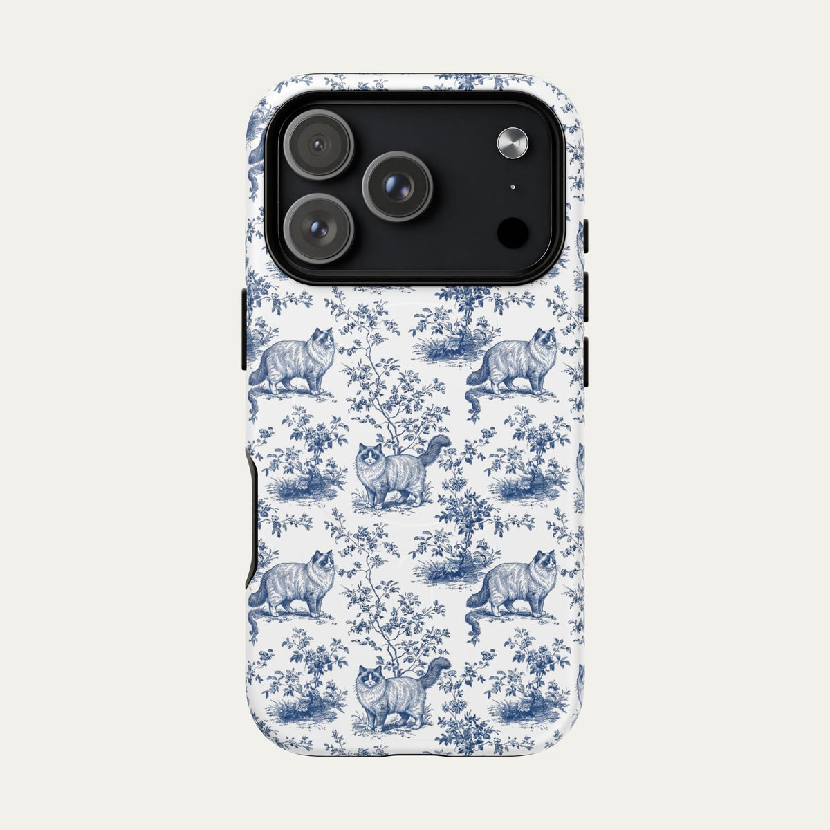 Ragdoll Cat Blue Toile Phone case
