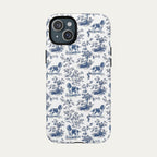 English Springer Spaniel Blue Toile Phone case