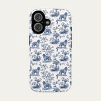 Newfoundland Blue Toile Phone case